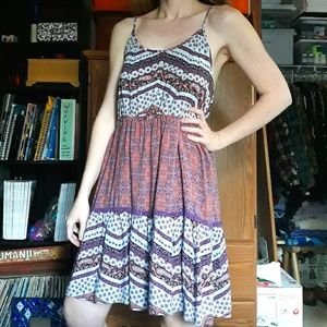 Y2K Mossimo Boho Tiered Tank Dress